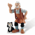 Figurine Pinocchio, Gepetto