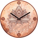 Pendule Lotus ronde Boho 28 cm