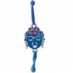 Bracelet élastique fantaisie pour femme bleu - Bouddha