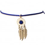 Bracelet fantaisie Bleu Fonc thme Indien pour femme
