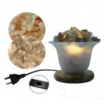 Lampe à sel 13 cm avec supplément Quartz rose Lampe à sel 13 cm avec supplément Quartz rose