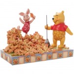 Figurine Winnie l'Ourson et Porcinet - Journe d'automne