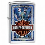 Zippo bleu Harley Davidson