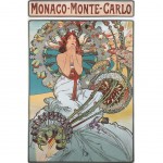 Affiche ancienne Monaco 50 x 70 cm