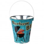 Petit seau  bire en mtal Modle Barbecue