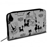 Grand Portefeuille blanc Les chats de Dubout