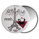 Petit miroir de sac Paris Les Chats de Dubout