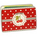 Support pour ponge Cerises modle rouge