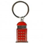 Petit porte clefs en mtal Cabine Tlphonique Anglaise