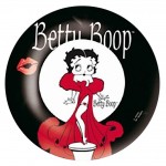 Cendrier Kiss rond metallique Betty Boop