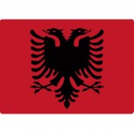 Informatique Tapis de souris drapeau Albanaie