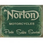 Grande Plaque mtallique Norton