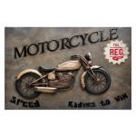 D�coration murale Moto en relief  80 x 58 cm
