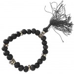 Bracelet Bouddhiste en perles de bois - Modèle Noir