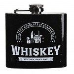 Flasque noire en métal modèle Whiskey