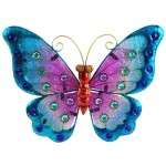 Papillon dco murale 21 x 25 cm - modle Bleu