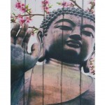 Cadre carr en toile Bouddha - La main de la sagesse