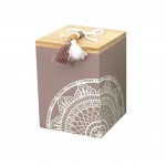 Boite en bois thème indien Modèle Taupe Boite en bois thème indien Modèle Taupe