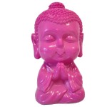 Lampe 8 led usb bouddha rose 13 cm