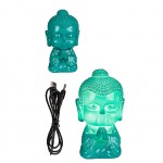 Lampe 8 LED USB bouddha Vert 13 cm