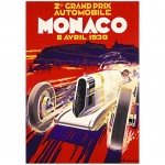 Affiche rectangulaire Monaco 1930