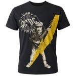 T-shirt homme noir AC-DC taille M