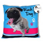 Coussin carr Rock'n dog
