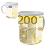 Tasse en cramique billet euro by Cbkreation