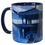 Tasse bleue en cramique Japon by Cbkreation