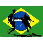 Tapis de souris Brésil 27 x 19 cm