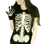 Tee-shirt femme Squelette