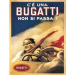 Plaque mtal Bugatti