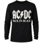 T-shirt Homme Manches Longues Noir AC/DC - Taille L