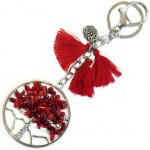 Porte clefs ou Bijou de sac Arbre de vie - Rouge Porte clefs ou Bijou de sac Arbre de vie - Rouge