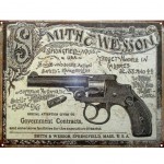 Plaque mtallique Rectangulaire Smith and Wesson 40.5 x 31.5 cm