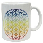 Mug en cramique Fleur de vie multicolore by Cbkreation