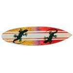 Planche de surf décorative à suspendre Salamandres Planche de surf décorative à suspendre Salamandres