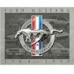 Dcoration mtallique Ford Mustang 40.5 x 31.5 cm