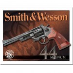 Plaque mtallique 44 magnum Smith and Wesson 40.5 x 31.5 cm