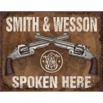 Plaque mtallique Smith and Wesson 40.5 x 31.5 cm