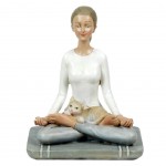 Statuette méditation Yoga chat Statuette méditation Yoga chat