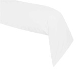 Une Taie de traversin blanche en coton 45 x 185 cm