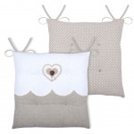 Coussin de chaise en coton 40 cm - Lyna Coussin de chaise en coton 40 cm - Lyna