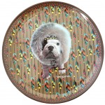 Grand plat rond en mlamine To Jasmin marron