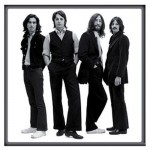Plaque métal carrée The Beatles