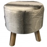Tabouret Wood Land and Wolf