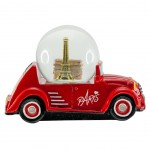 Boule  neige en rsine Voiture Paris