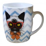 Tasse en céramique Chat Eccentric Dog Tasse en céramique Chat Eccentric Dog