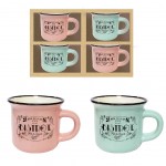 Set expresso 4 tasses colores - Bistro