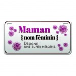 Magnet Maman Nom féminin... en Métal